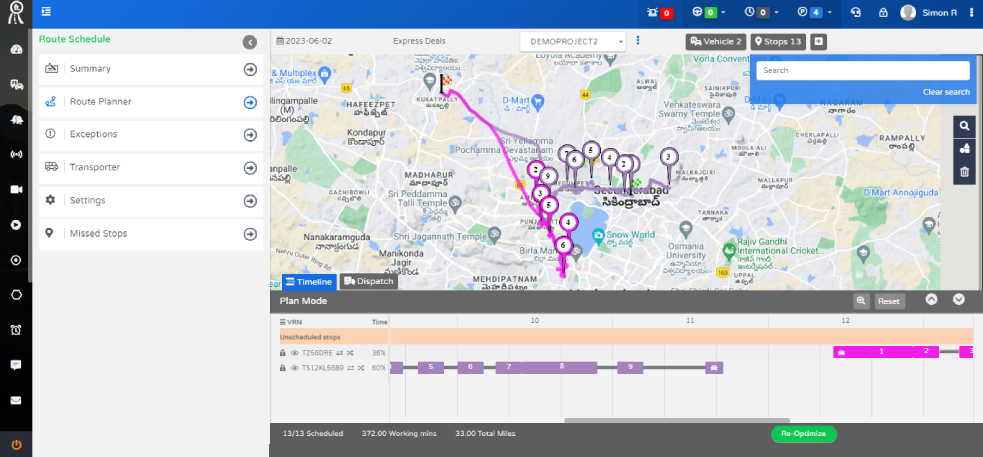 fleetly scheduling & routing